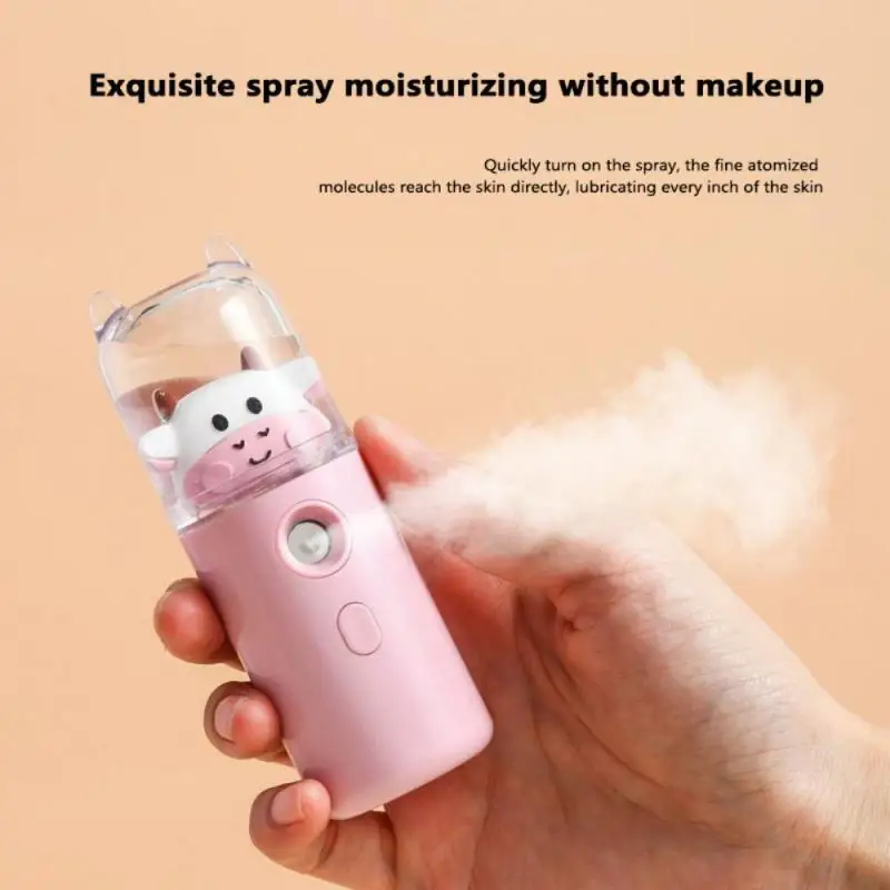 Mini Nano Mist Facial Sprayer Cooler Steamer USB Rechargeable Humidifier Moisturizing Beauty Instruments Face Skin Care | Красота и