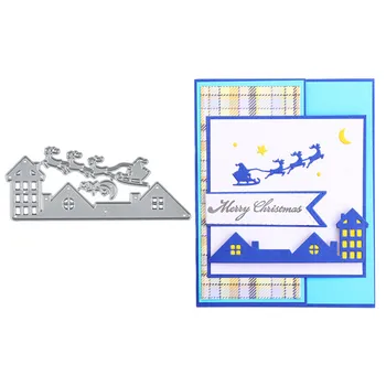 

YaMinSanNiO Santa Claus Christmas Dies Metal Cutting Dies New 2019 for Card Making Scrapbooking Embossing Cuts Craft Deer Dies