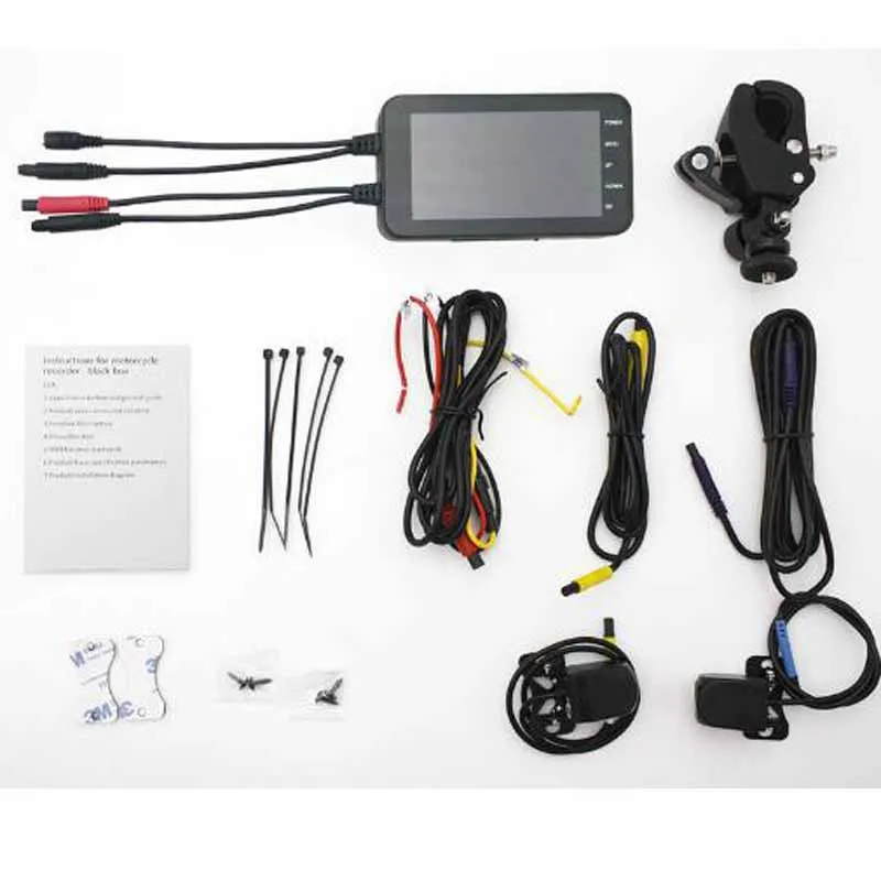 WIFI 4 &quotLCD 003 мотоциклетный двойной видеорегистратор камера HD 1920P 160 градусов IP65
