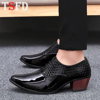 

Summer Man Loafers Black Sneakers Fashion Men Leather Shoes Mens Loafers Leather Office Shoes Men Oxford Shoes Glossy Heels Y1