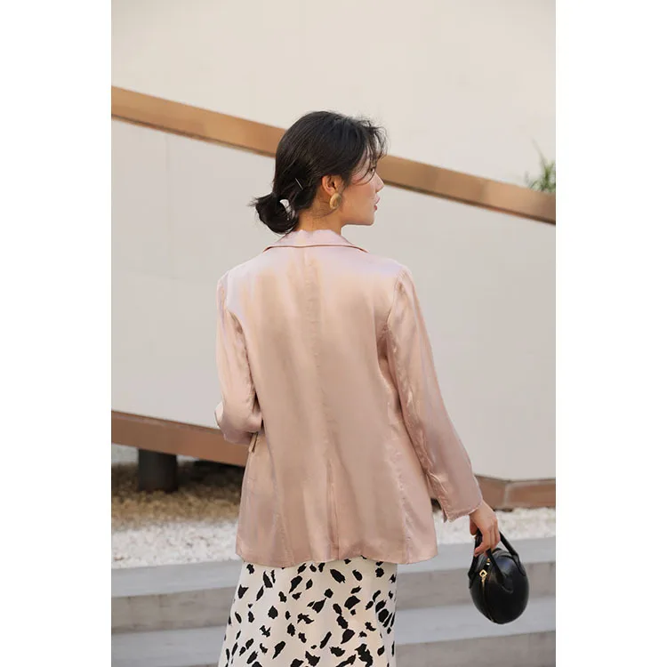 Женский пиджак с длинными рукавами на одной пуговице 53% вискозы 47%