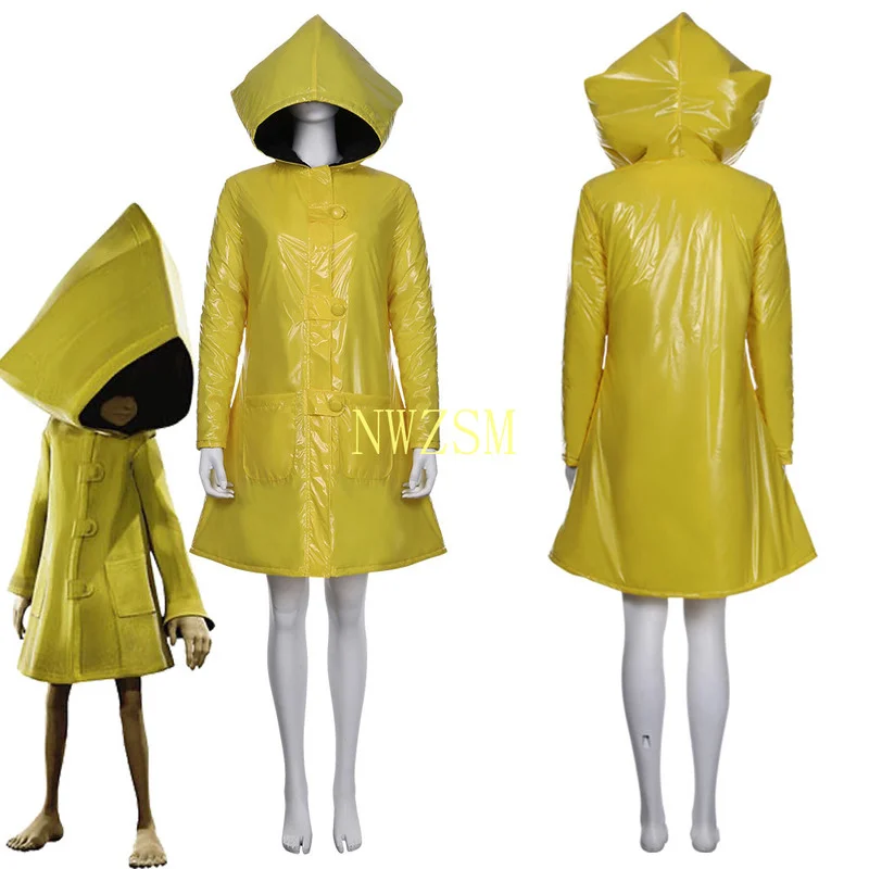 

Little Nightmares 2 Шесть Костюмы для косплея, наряды на Хэллоуин, на возраст от двух до восьми костюм только пальто