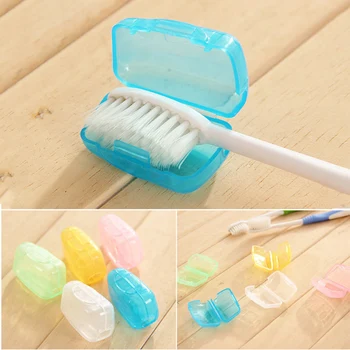 

Toothbrush Head Cover Case Brush Holder Cap Wash Brush Cap Case for Travel Camping Hiking Toothbrush Box Bathroom Accessories