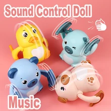 

Baby Voice Control Rolling Toys For Children Music Dolls Kid's Toys Sound Controled Rolling Toys For Kids Interactive Toys Gift
