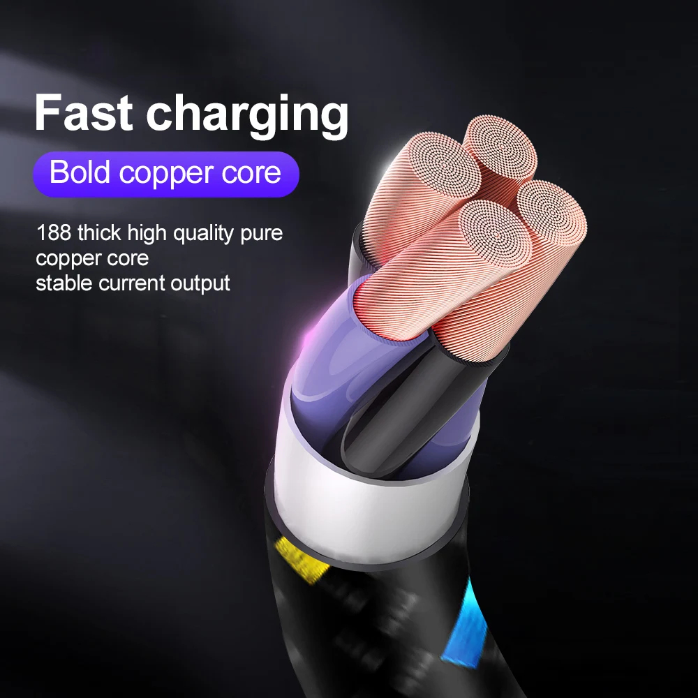 USB Cable 3m 2m 1m Fast Charging USB Type C Cable For Samsung Charger Data Charge Micro USB Cable For Huawei Xiaomi Mobile Phone USB Cable 3m 2m 1m Fast Charging USB Type C Cable For Samsung Charger Data Charge Micro USB Cable For Huawei Xiaomi Mobile Phone