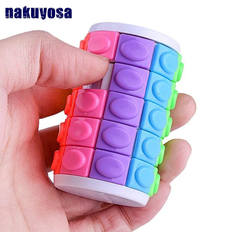 

New children's intellectual color creative magic tower Baby Toys Decompression Finger Cube Square Puzzle Suitable Relax TOY