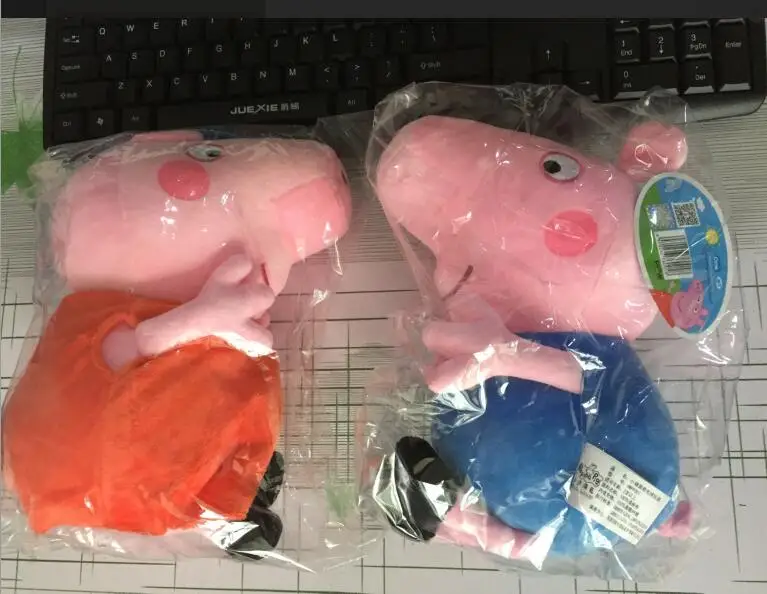 30 см Свинка Пеппа дедушка бабушка Peppa Джордж плюшевый медведь динозавр плюшевые игрушки Дети День рождения рождественские подарки
