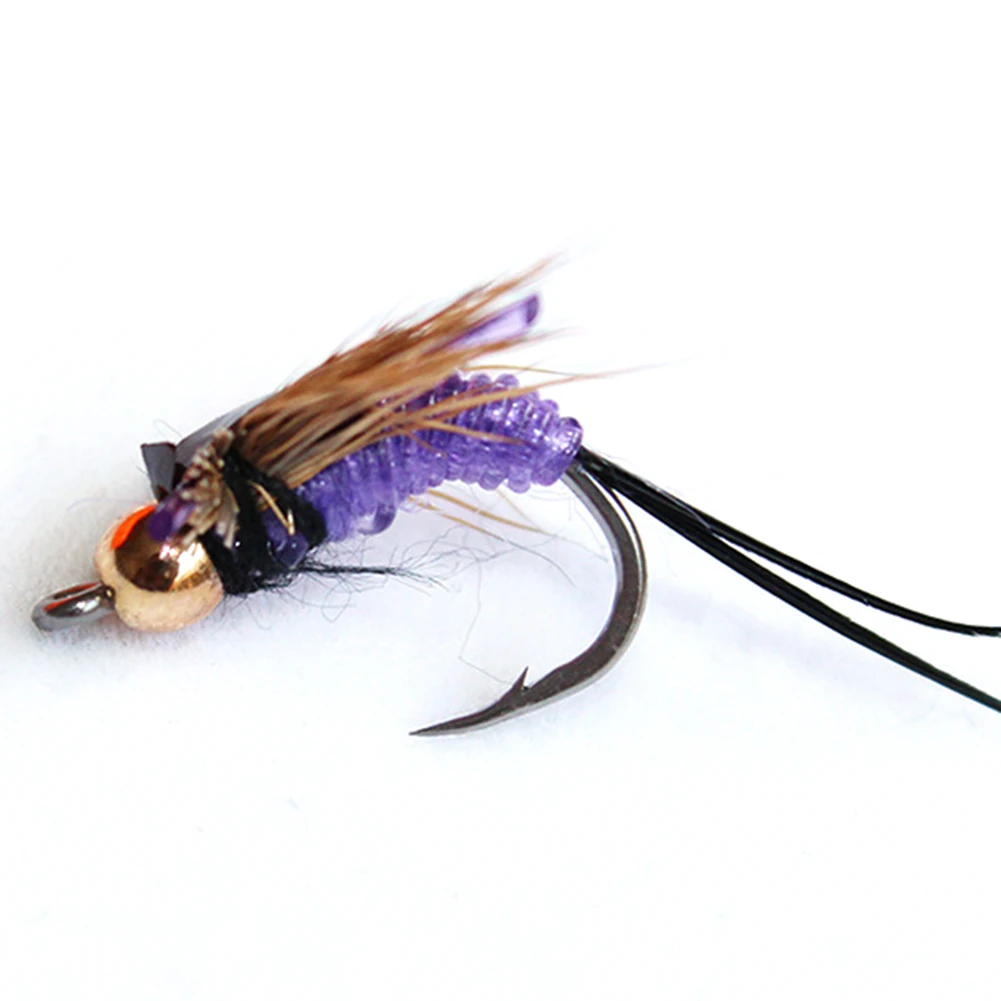 40Pcs Mini Fishing Artificial Lifelike Lure Moth Trout Dry Fly Shaped Crank Bait Insect Flies Hook Tackle