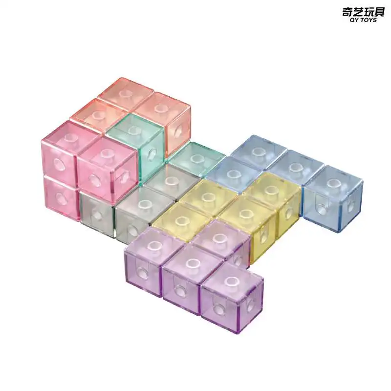 Волшебный магнитный кубик qiyi DIY головоломка 3x3x3 для мозга Магический Обучающие