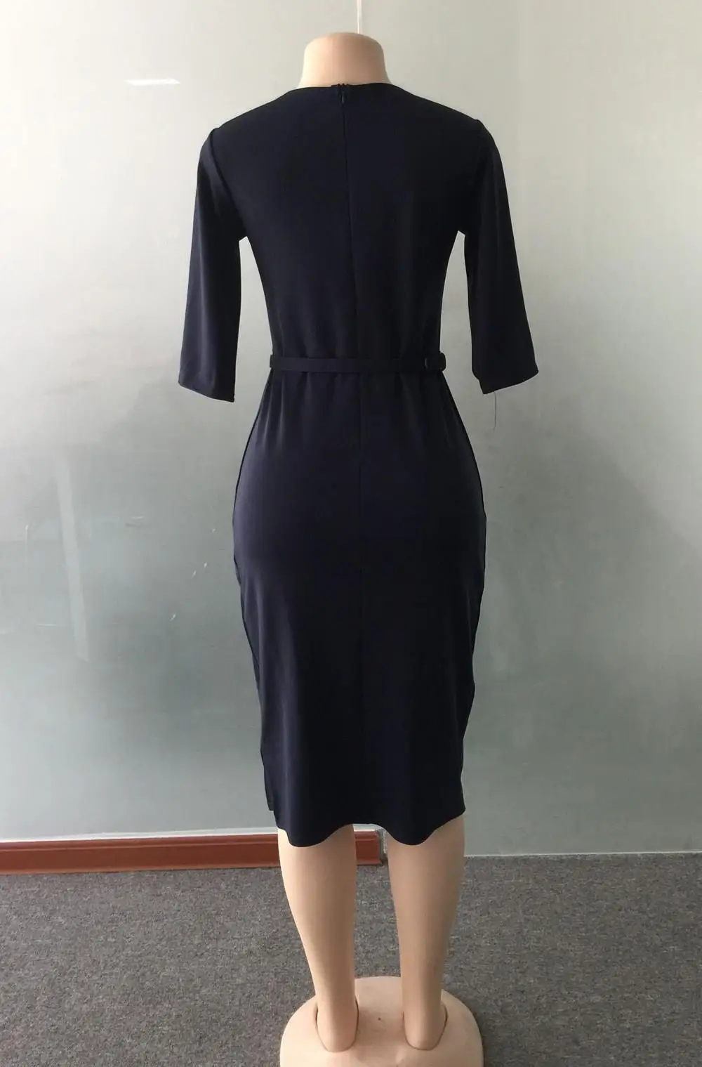 Мода, платье-карандаш с коротким рукавом и цветочным принтом, винтажное женское осеннее платье с разрезом и поясом, облегающее платье миди, офисное платье Ol