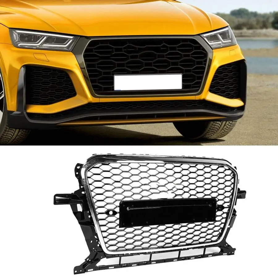 Racing Grill Hood Grill For SQ5 Car Front Bumper Mesh Grille Grill for Audi Q5/SQ5 for 8R 2013 bumper grille