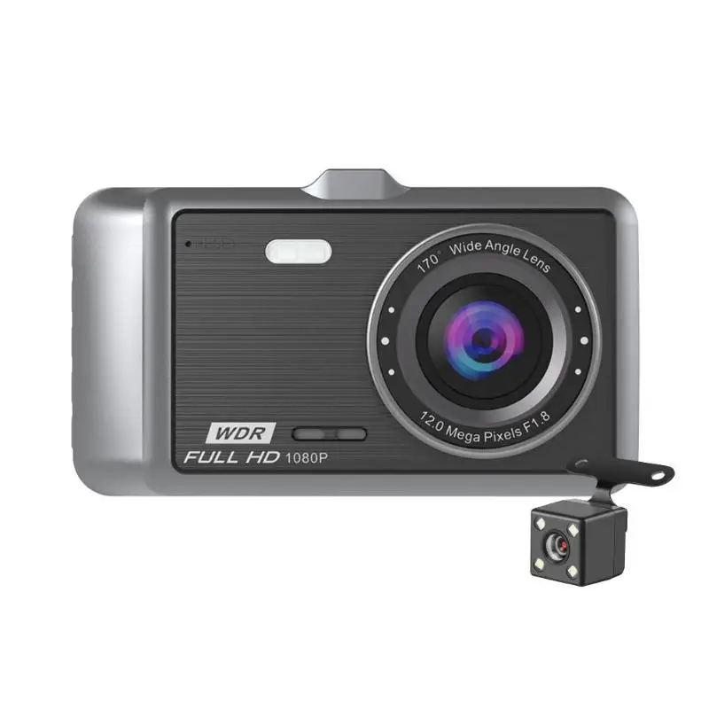 Anytek A60 Full HD 1080P Автомобильная dvr камера Dashcam двойной объектив передний задний видео регистратор LDWS ADAS Starlight ночное видение видеорегистратор - Название цвета: With Rear Camera