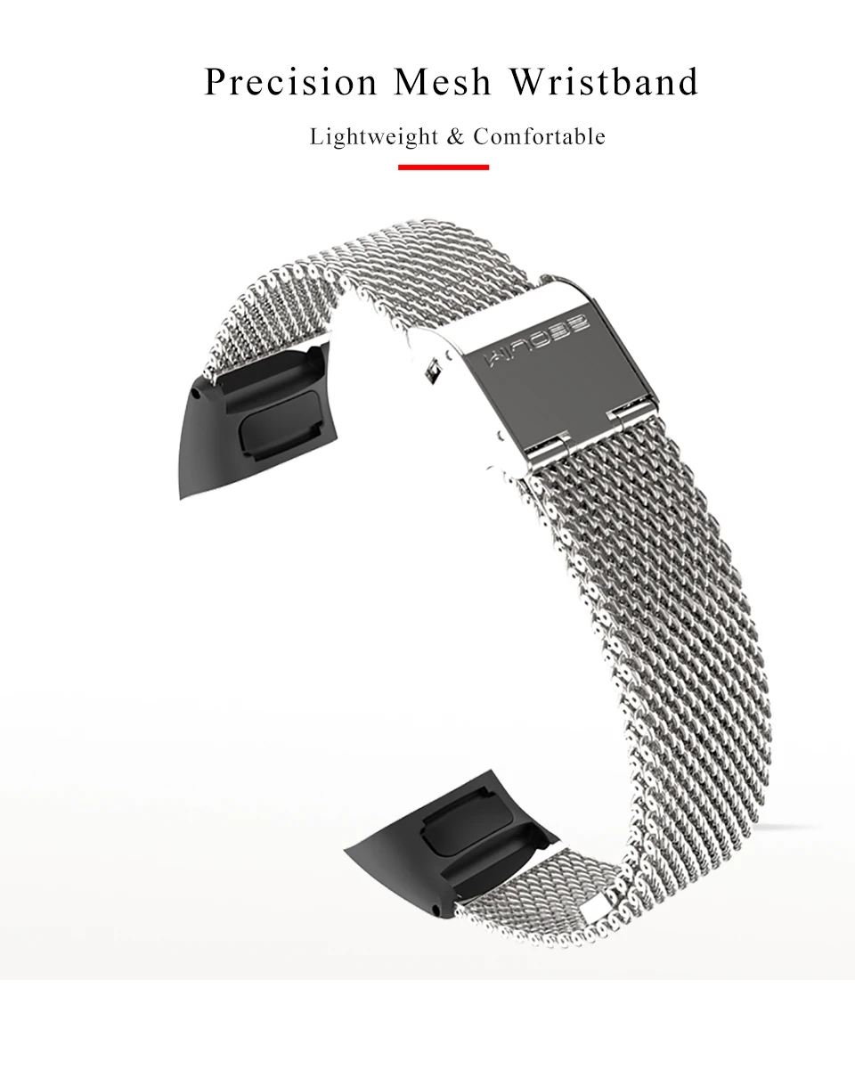 Honor band 4 ремешок для huawei Honor Band 4 аксессуары для умных часов Миланский Металлический Стальной браслет сменный ремешок 5 ремешок