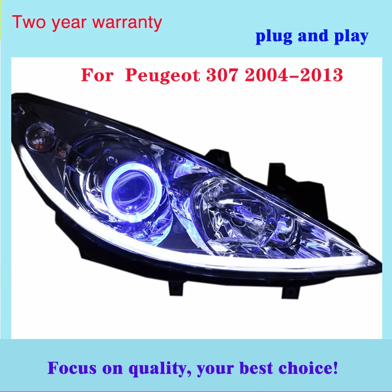 Светодиодный светильник на голову для peugeot 307 2004 2013 светодиодный головной s