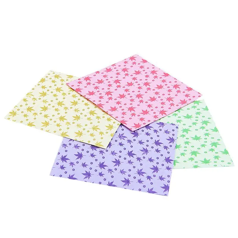 

150 Sheets Square Origami Paper Crane Folding DIY Craft Best Wish Gift Pattern:Maple