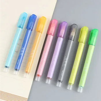 

Kids Art Marker Colorful Drawing Double Line With Clip Office Highlighter Pen Signing Stationery Outline Glitter Students DIY
