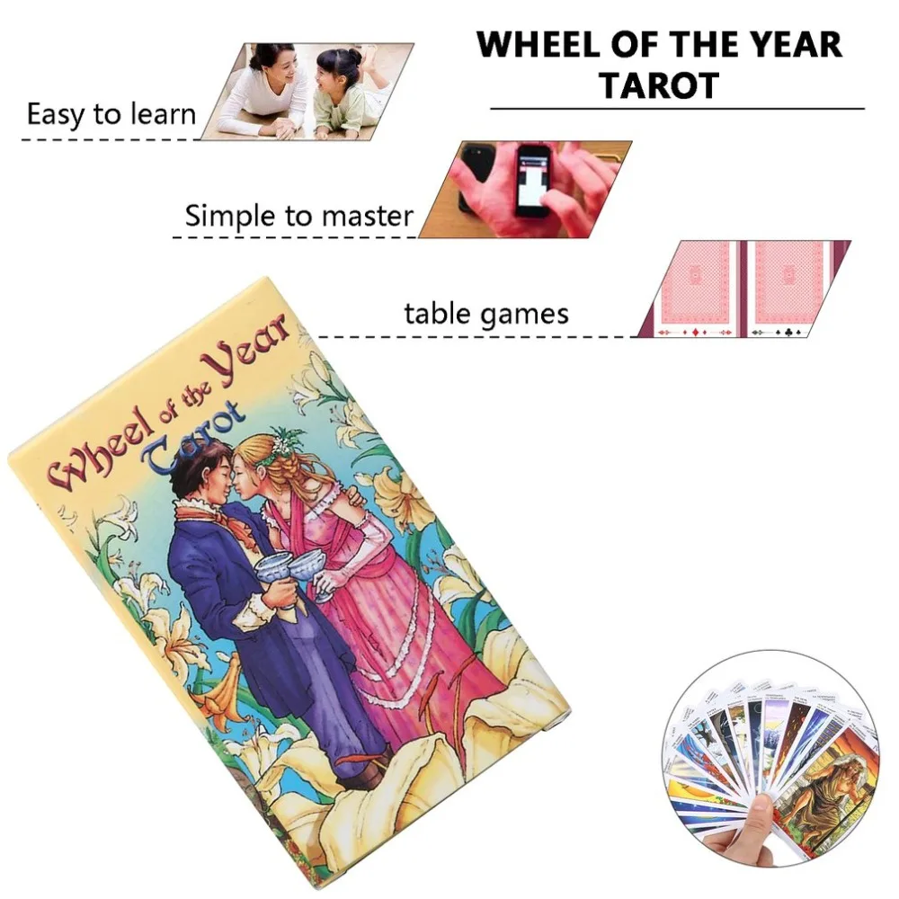 hot Wheel Of The Year Tarot Read Fate Tarot Card Game For Personal Use Board Game A 78-card Deck