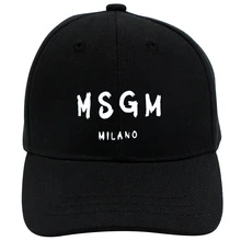 Msgm Логотип Унисекс Регулируемая Кепка Бейсболка Спортивная Кепка шляпа от солнца