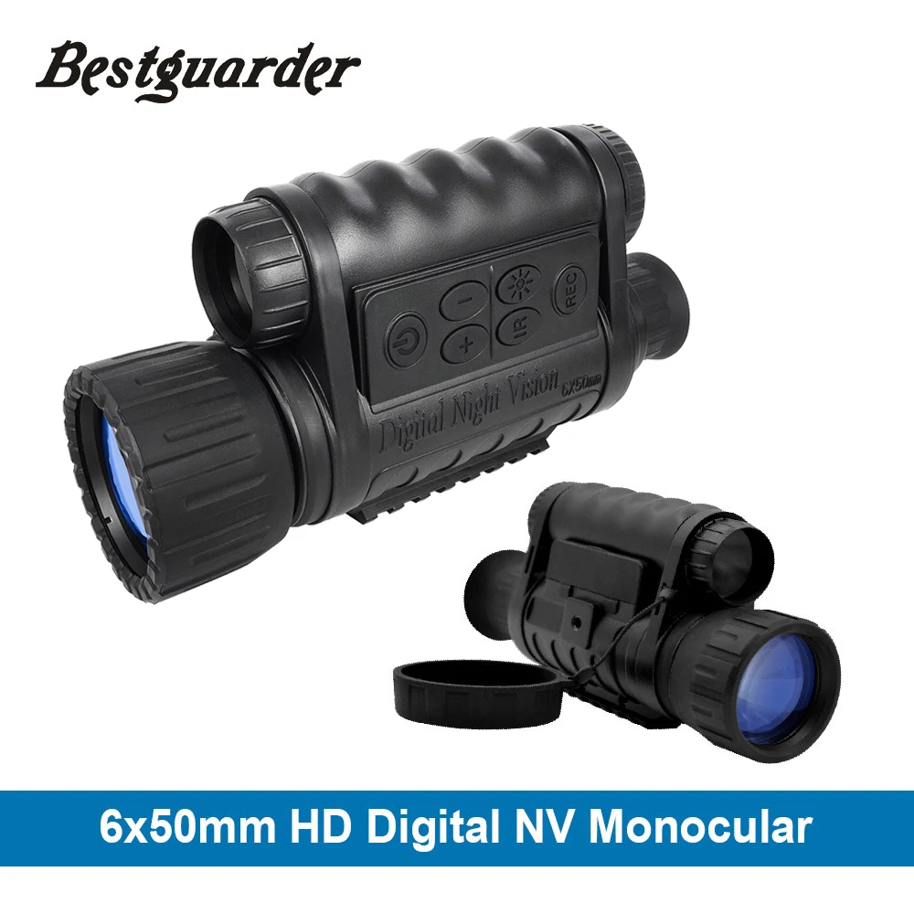 Bestguarder Цифровые Приборы Ночного Видения Монокуляр ИК Дикой Природы 6x50 мм 5MP HD