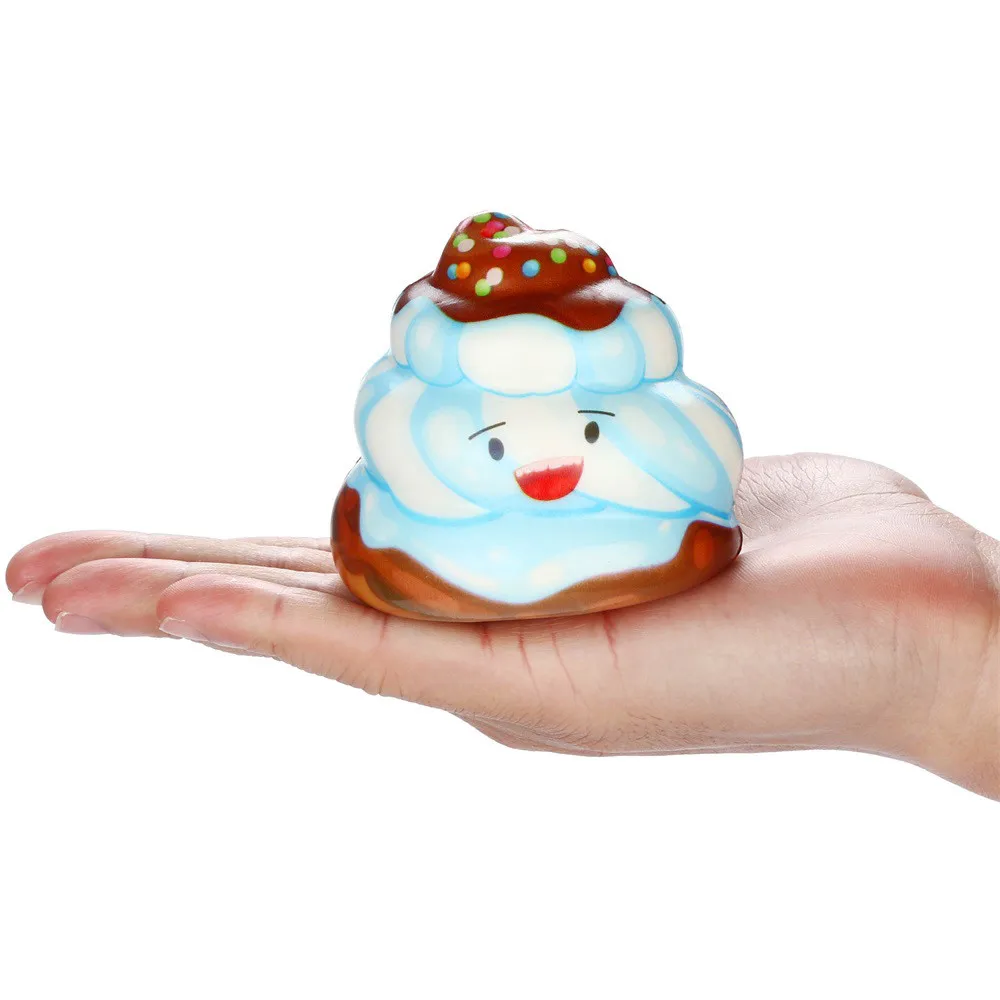 Squishies Kawaii крем торт Poo супер медленно поднимающийся крем ароматический снятие стресса забавная игрушка в подарок дропшиппинг GK1121