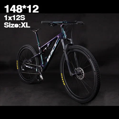 148x12mm XL Карбоновый горный велосипед 29er Полный комплект велосипедной подвески рама MTB горный велосипед 1*12 скоростной Спортивный MTB подвеска полный велосипед - Цвет: 148x12mm XL