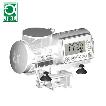 

JBL auto feeder electronic LCD display digital programme fish food feed granules pellets aquarium white black