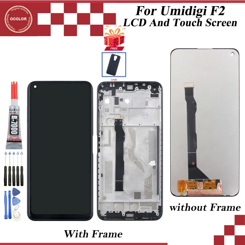 ЖК дисплей и сенсорный экран ocolor для Umidigi F2 дигитайзер в сборе замены экрана с