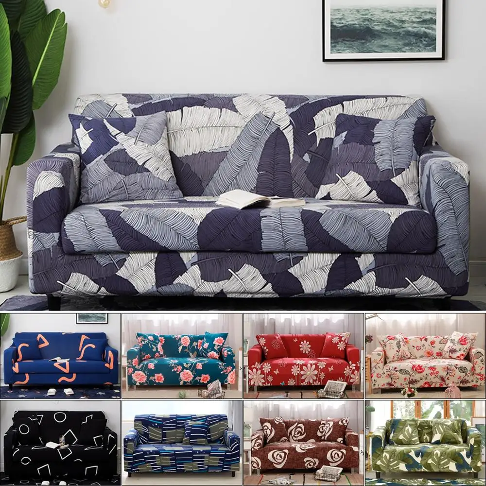 

1/2/3/4 Seater Stretch All-Inclusive Sofa Cover Elastic Full Couch Cover Polyester Spandex Slipcover Towel Sofa Furniture Case