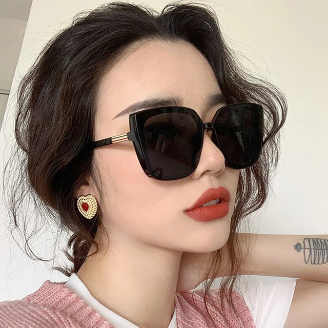 Vintage Oversize Square Sunglasses Women Luxury Brand Big Frame Women Sun  Glasses Black Fashion Gradient Female Glasses Oculos - AliExpress