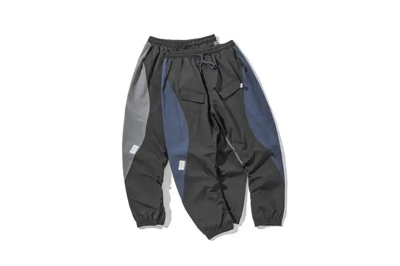 

City Where the Product 2020 Spring New Style Joint Lace-up Multi-pockets Ankle Banded Pants Teenager Popular Brand Pants