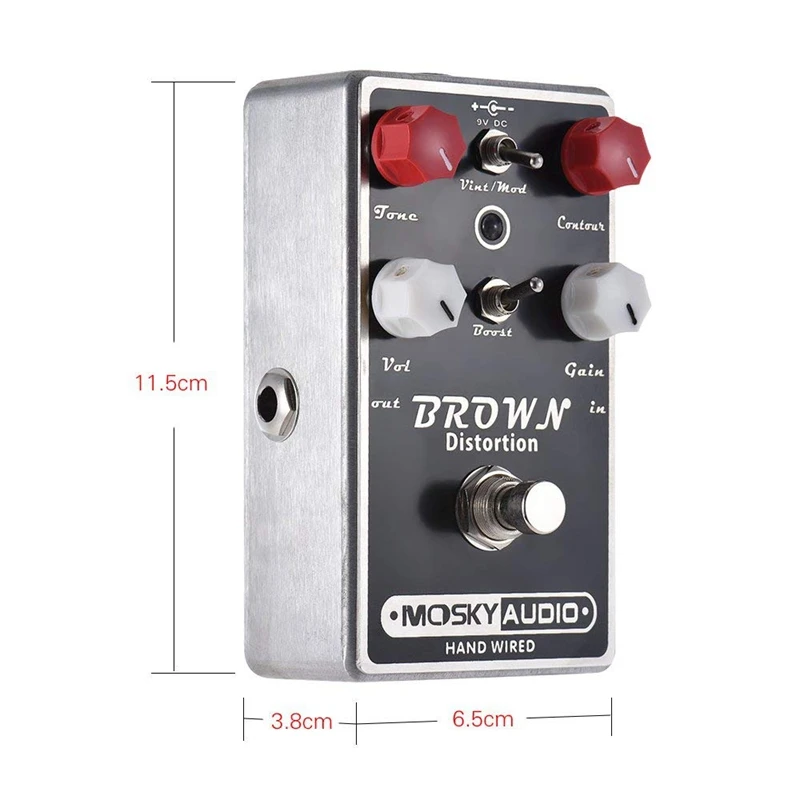 MOSKY-MARROM-Distortion-Pedal-Efeito-Guitarra-True-Bypass-Full-Metal-Shell(1)