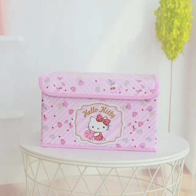 Зеленый Melody Cinnamoroll персонажи Little Twin Stars Pu складная коробка Кукла для хранения коллекции для девочек#2626 - Цвет: Зеленый