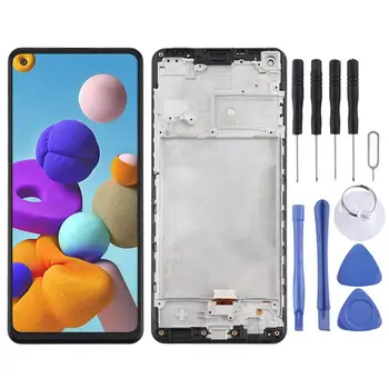 

iPartsBuy LCD Screen and Digitizer Full Assembly With Frame for Samsung Galaxy A21s / SM-A217
