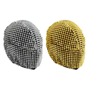 

Halloween Face mask Cover Rivet Cosplay Full Face Headgear Fancy Halloween Event Cosplay Props