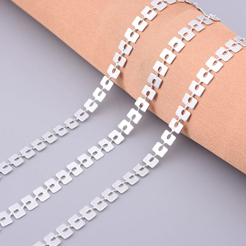 

Necklace DIY chain chain copper jewelry production parts wholesale width 6 mm