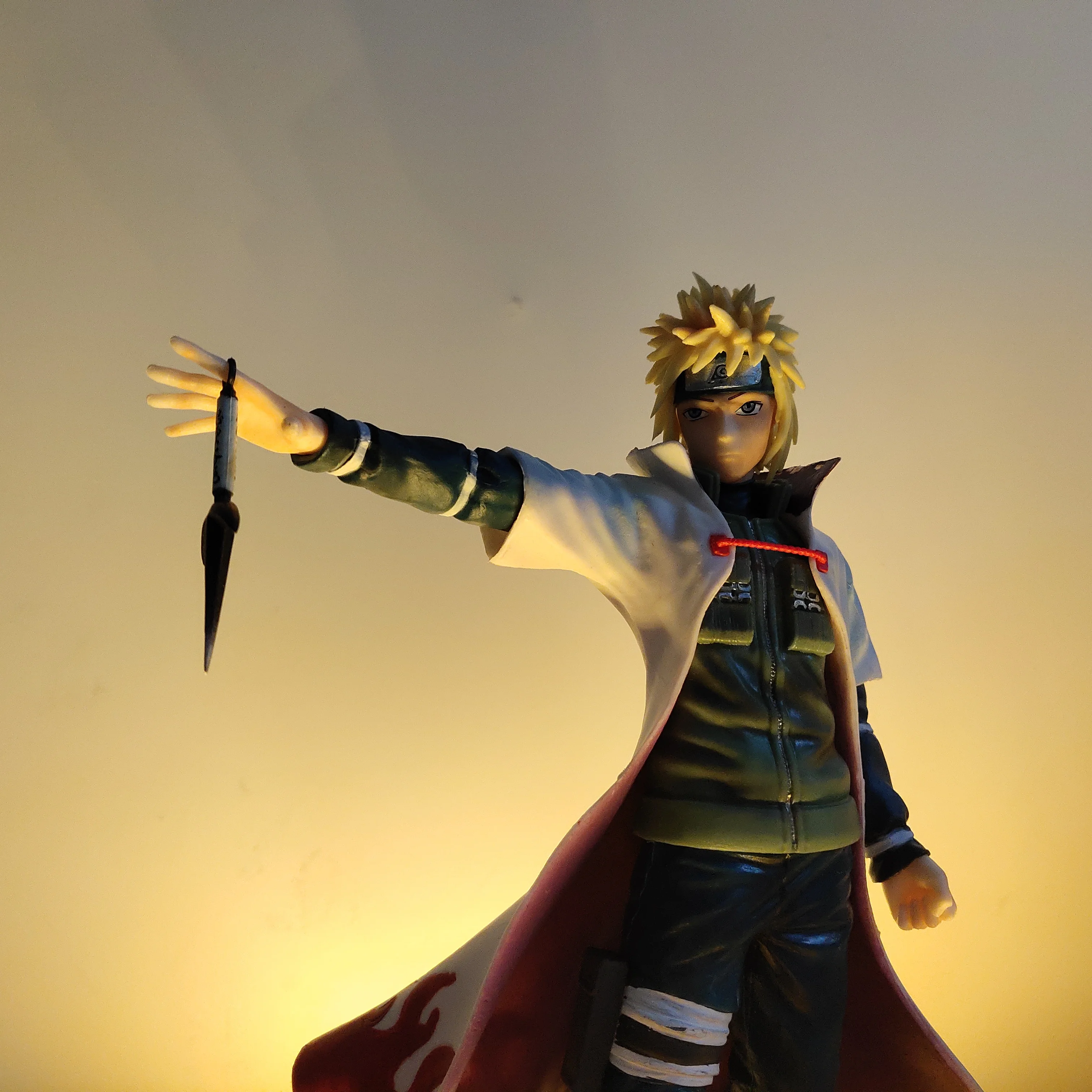 Naruto Shippuden Namikaze Minato PVC Action Figure LED Anime Statue Toy image 4