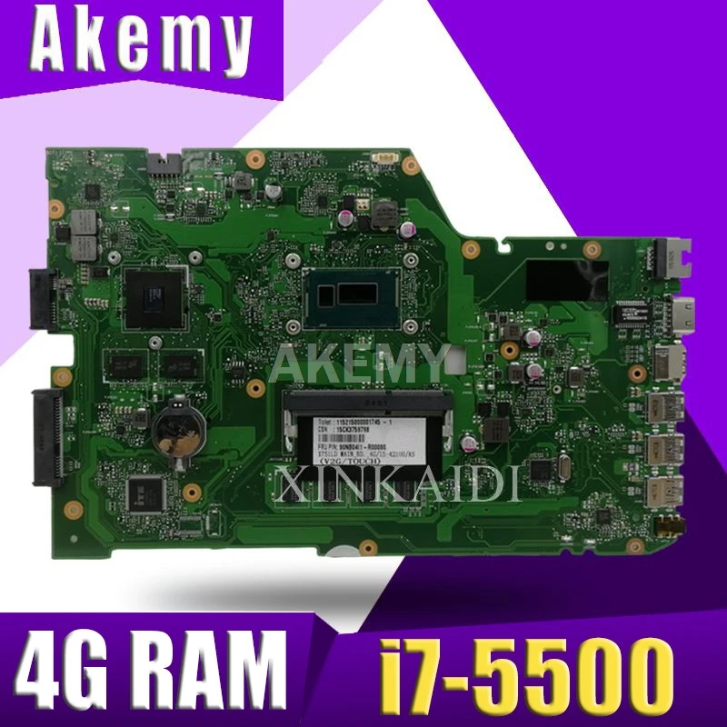 X751LD материнская плата для ноутбука ASUS R752L R752LN X751L X751LDV X751LN K751LN оригинальная i7-5500