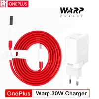 OnePlus-adaptador de corriente 7 pro Warp 30 Original, cargador de 30W, Cable de carga rápida EU US, para OnePlus 7 7T Pro