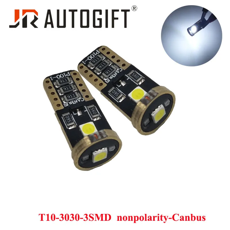 100 шт. T10 Led Canbus W5W 3030 3SMD светодиодные лампы Автомобильные световые индикаторы