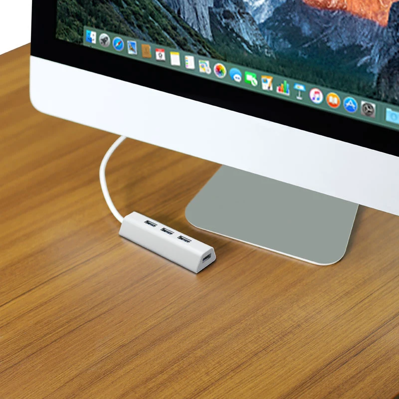Acasis Hs0063 алюминиевый 4 порта 5 Гбит/с Usb 3,0 разветвитель Супер Скоростной Usb 3,0 концентратор с миниатюрным интерфейсом питания Usb