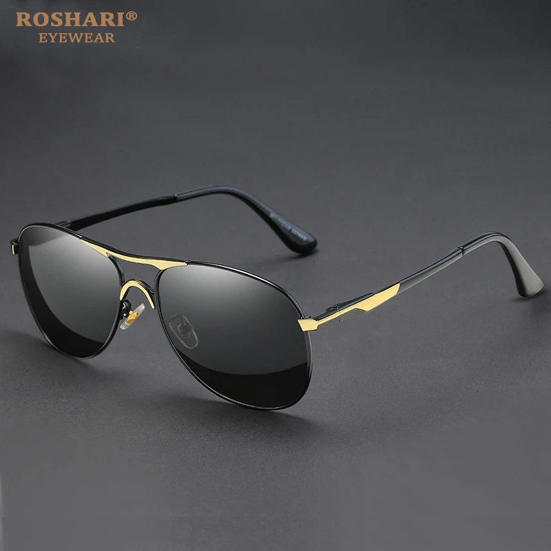 A75 солнцезащитные очки мужские Поляризованные брендовые классические металлические очки пилота для женщин коричневые линзы модный стиль UV400 Gafas De Sol