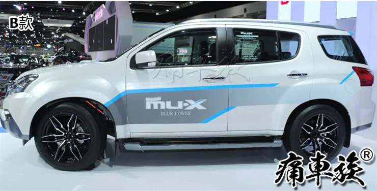 B Стикер для автомобиля Isuzu mu-X, украшение для двери кузова, наклейка с цветком, цветная панель mu-X blue drive, декоративная наклейка для ремонта - Название цвета: B