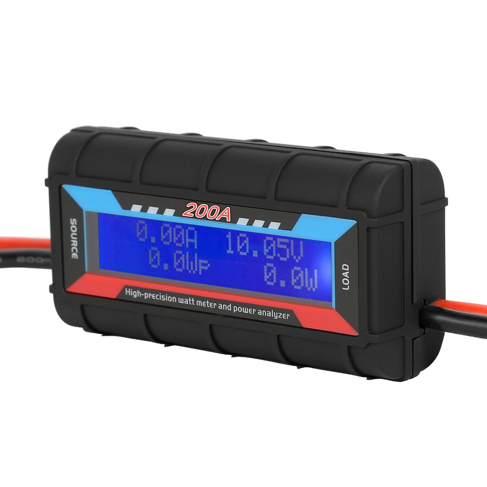 com luz de fundo, LCD Digital Display Wattmeter, RC 200A