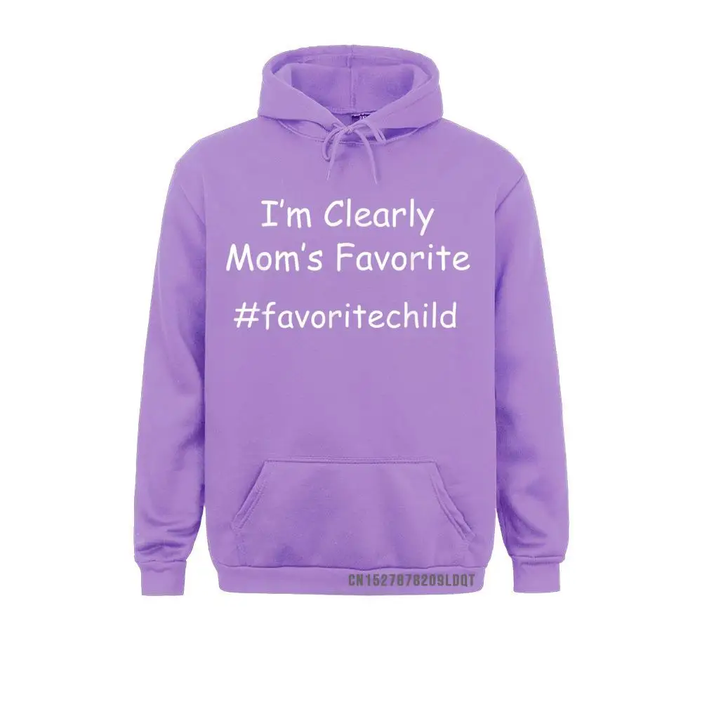 Printed I'm Clearly Mom's Favorite Funny Favorite Son-Daughter Child T-Shirt__B12068 Sweatshirts Labor Day Hoodies Long Sleeve for Men Cheap Sweatshirts I'm Clearly Mom's Favorite Funny Favorite Son-Daughter Child T-Shirt__B12068purple