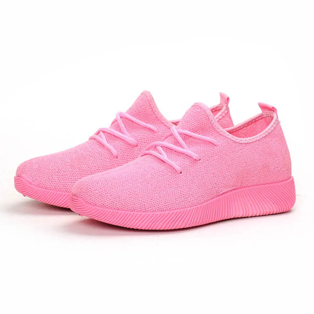 

2019 New Women Comfy Sports Sneakers Breathable Mesh Platform Walking Shoes for Summer BS88