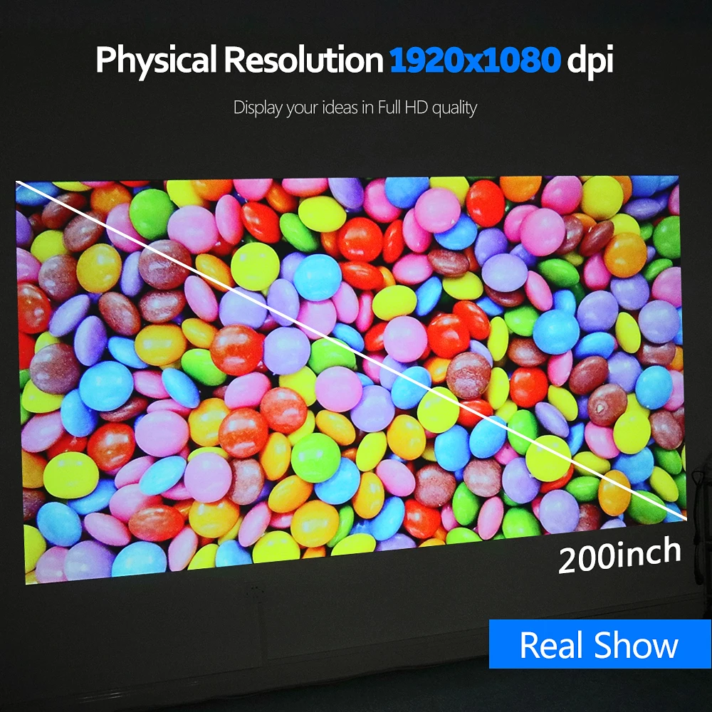  AUN Full HD LED Projector AKEY6 1920x1080P 5800 Lumens Mini Projector For Home Cinema 3D Video Beam - 4000117900933