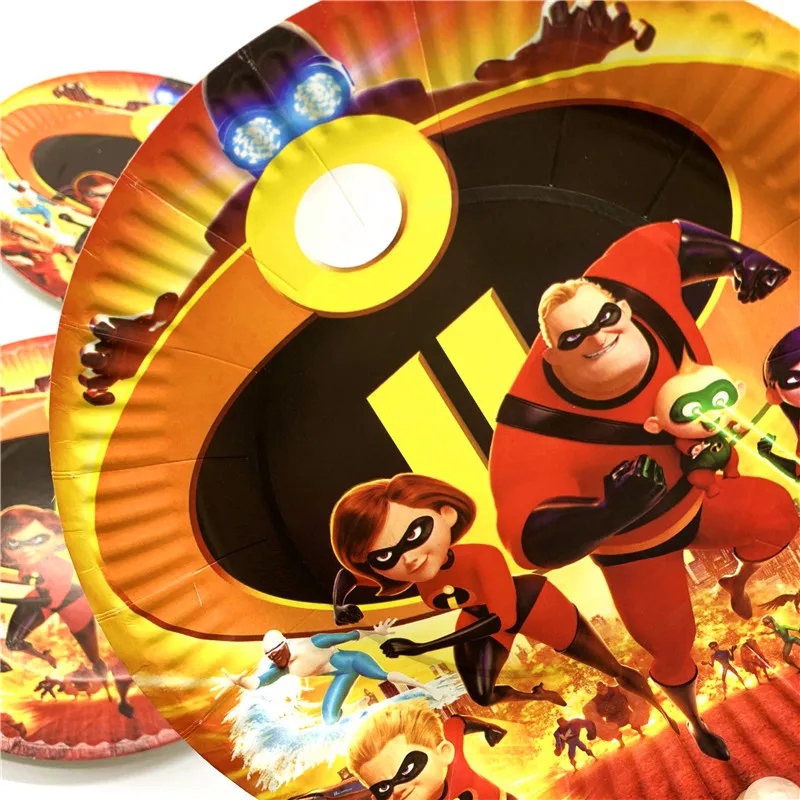 Для 10/20 человек disney Incredibles Prince набор посуды общий детский день рождения украшения, товары для вечеринки 60 шт/90 шт