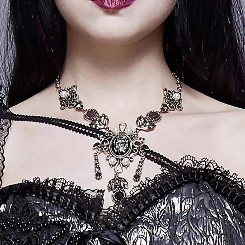 

Women's Steampunk Gem Exaggerated Necklaces