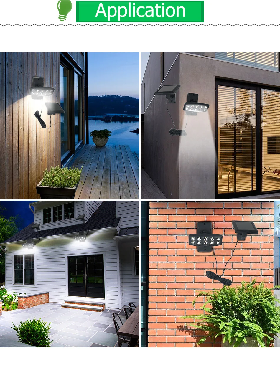 Outdoor Solar Wall Lamp Panel IP65 Modern Sensor Emergency Courtyard Exterior Garden Lighting Solar Power Waterproof Focos (6)