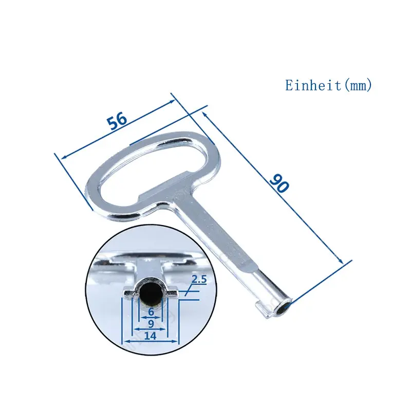 Панель замок ключ универсальный ключ треугольник квадратная розетка ключ поезд электрический шкаф коробка шкафчик лифта переключатель
